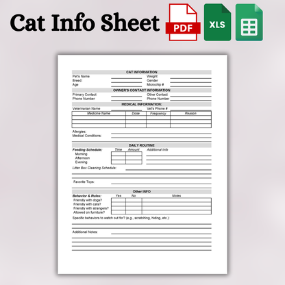 Pet Sitting Invoice with Pet Forms